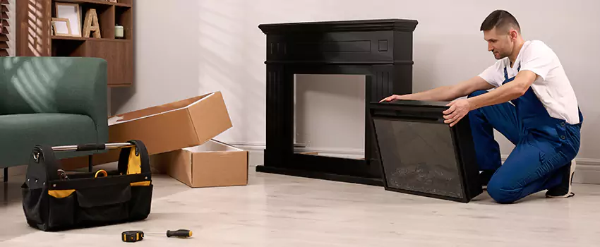 Old Rusted Metal Fireplace Repair And Replacement in Ridgecrest, CA
